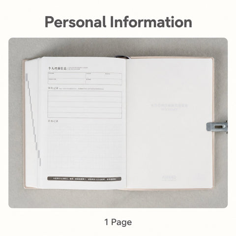 CRENA multi-year journal showing its personal information page