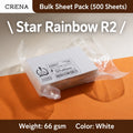 CRENA Star Rainbow R2 white 66 gsm paper in a 500-sheet bulk pack