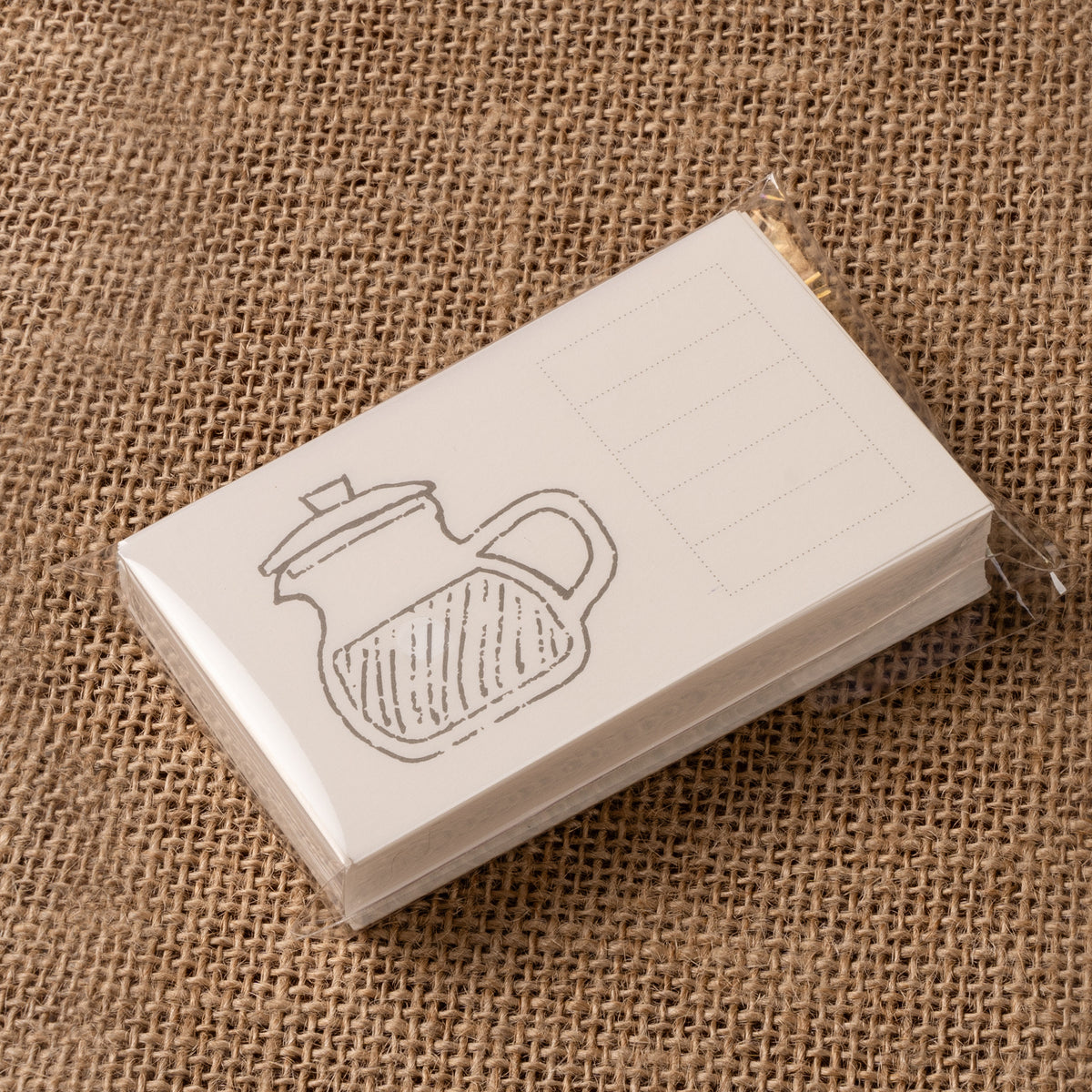 CRENA ink swatch cards with an illustrated pitcher and ruled information fields