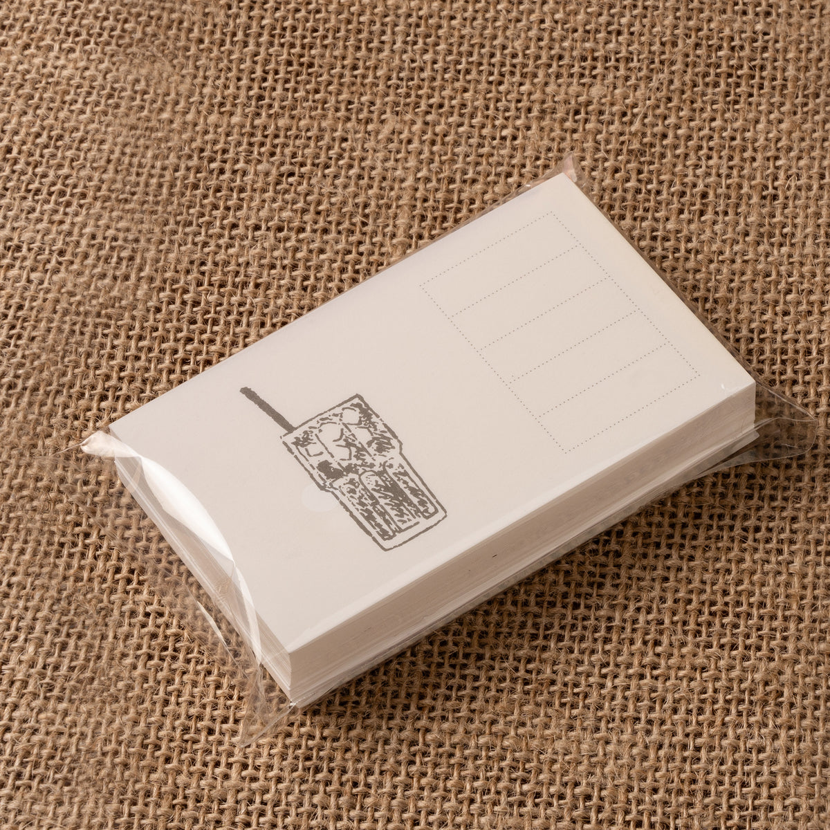 CRENA ink swatch cards with a small illustrated motif and ruled ink information fields
